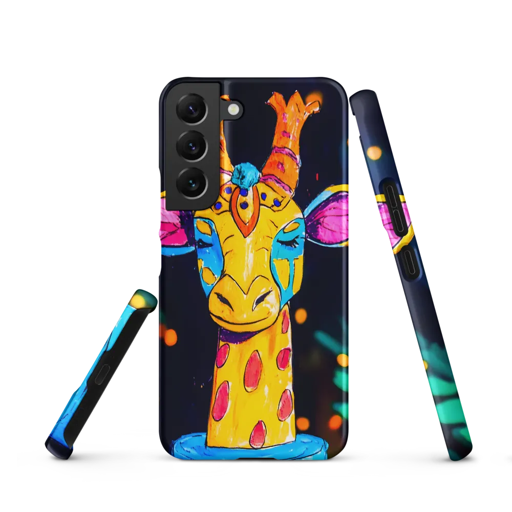 Whimsical Giraffe in Vibrant Colors