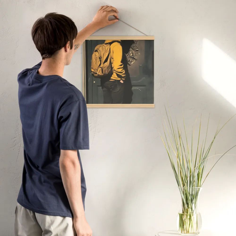 Silent Reflection | Poster With Oak Wood Hanger | 16″×16″