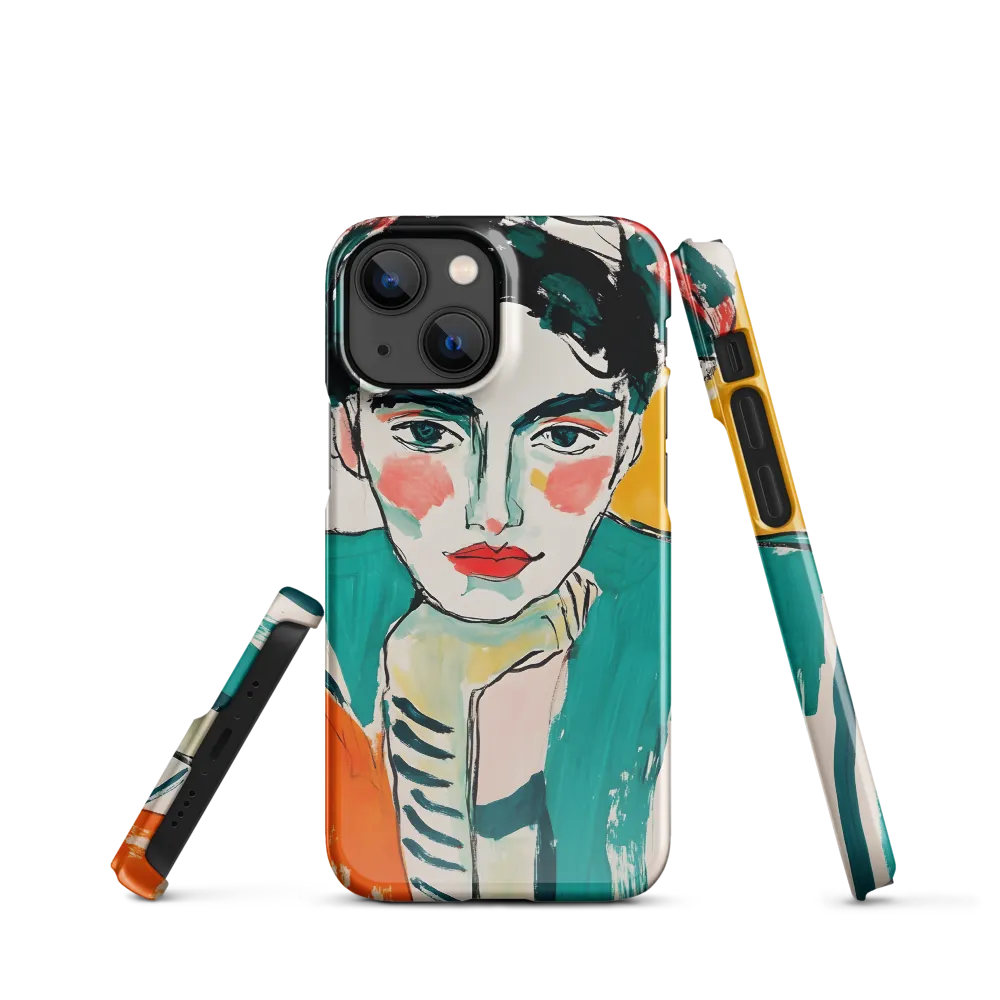 Contemplative Portrait in Bold Hues