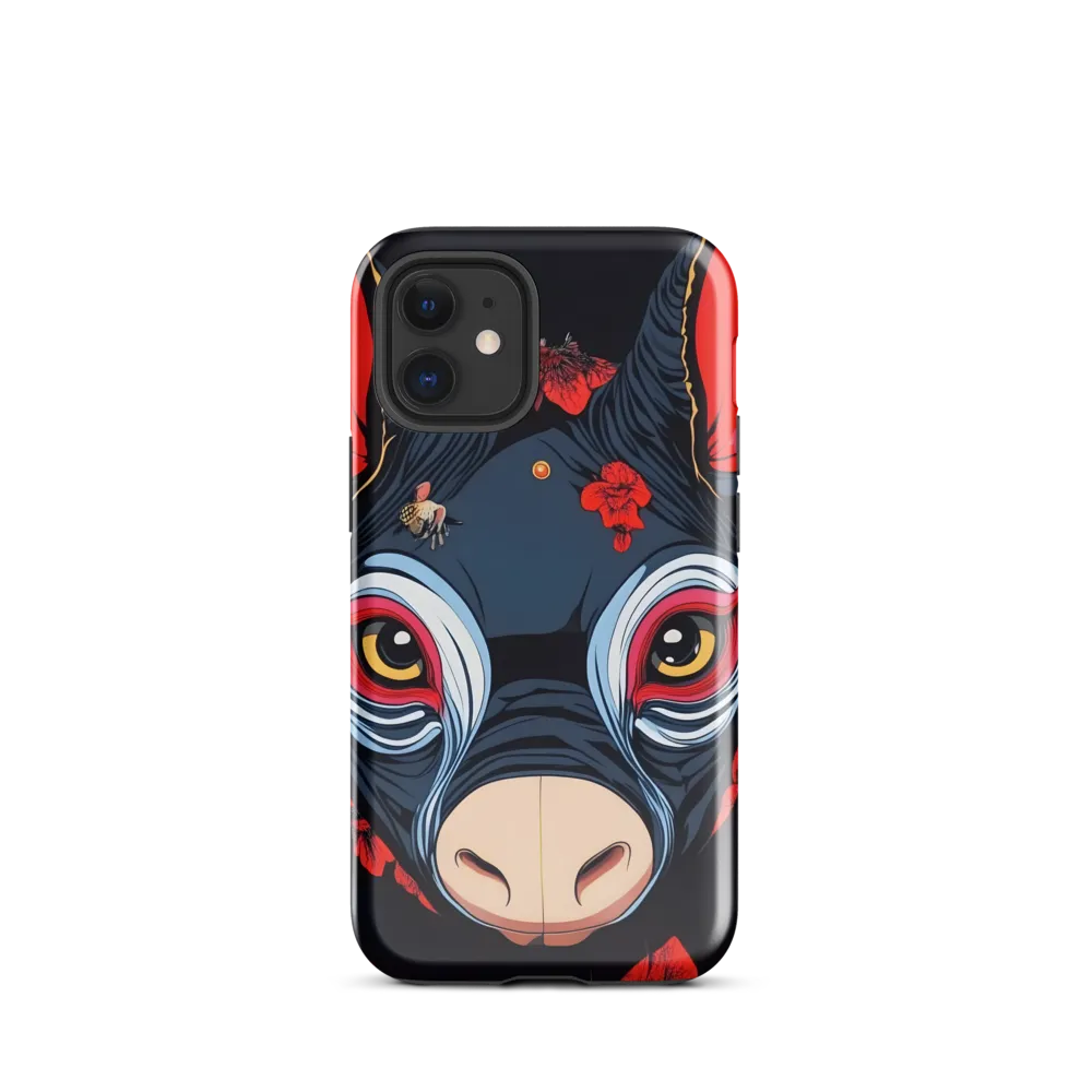 Mystical Bull with Floral Motifs