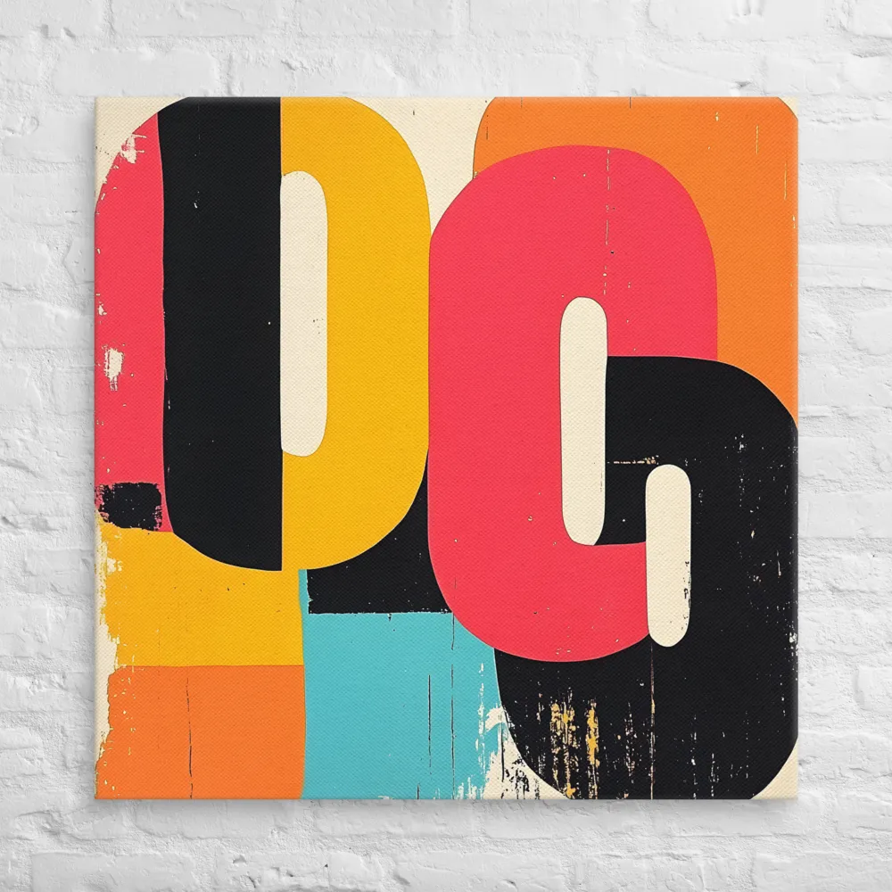 Colorful Curves: Numbers in Harmony | Canvas | 37″×37″