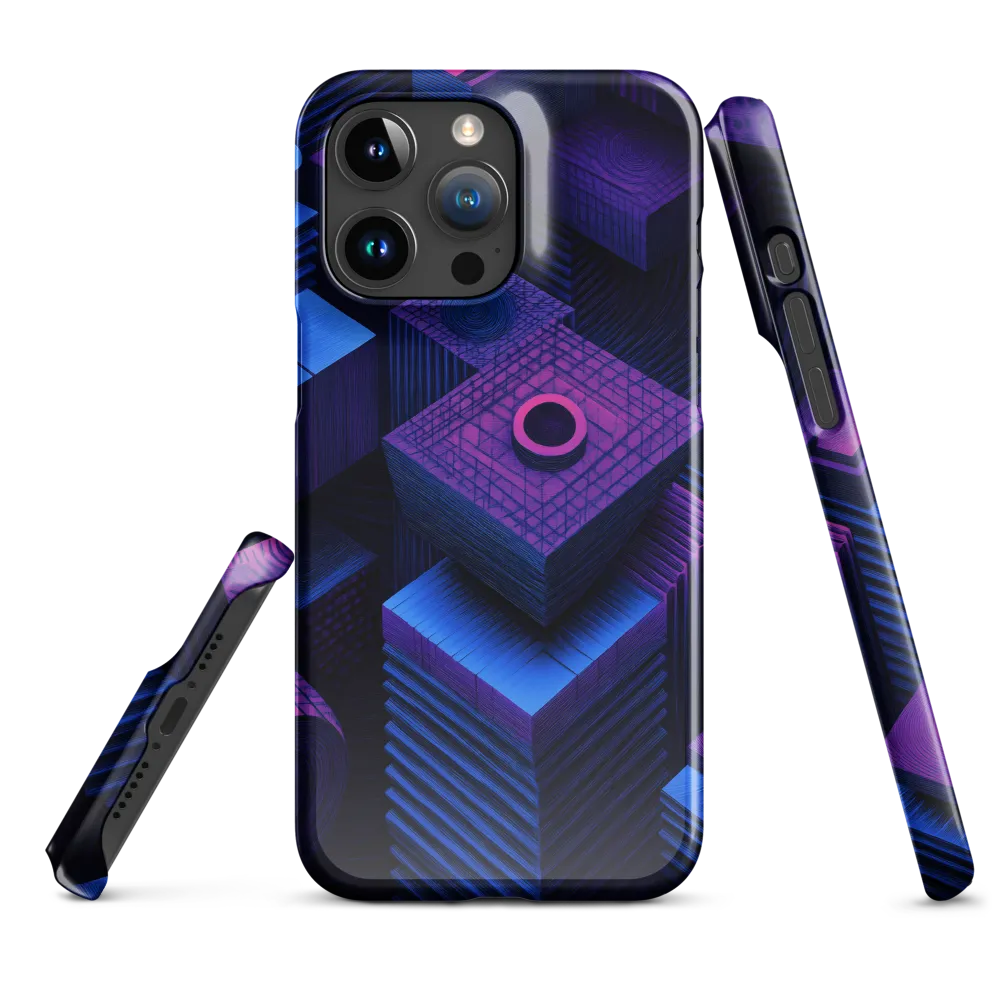 Geometric Dreams in Blue and Purple