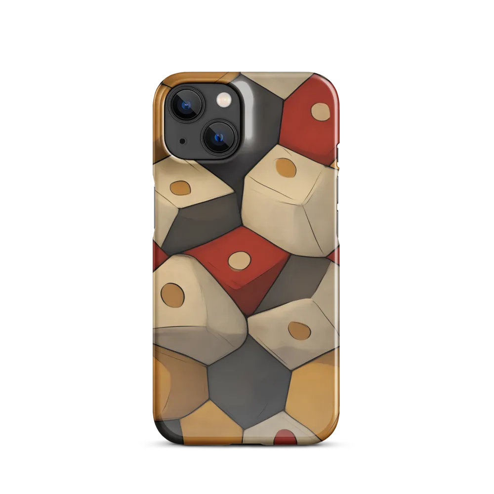 Interlocking Hexagons: An Abstract Dance of Color