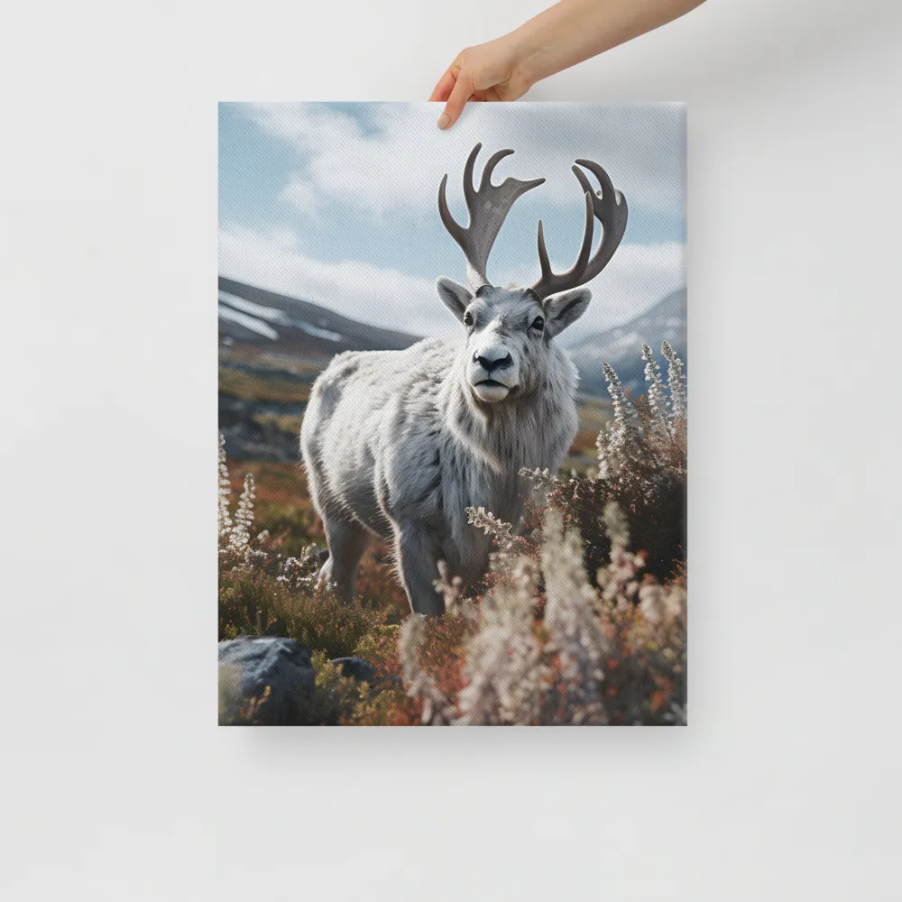Majestic Harmony: The Reindeer in Nature | Canvas | 18″×24″