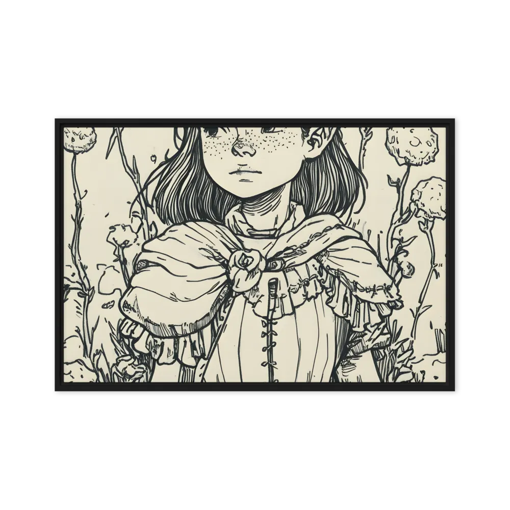 A Young Guardian of Nature | Canvas with Black Frame | 24″×36″