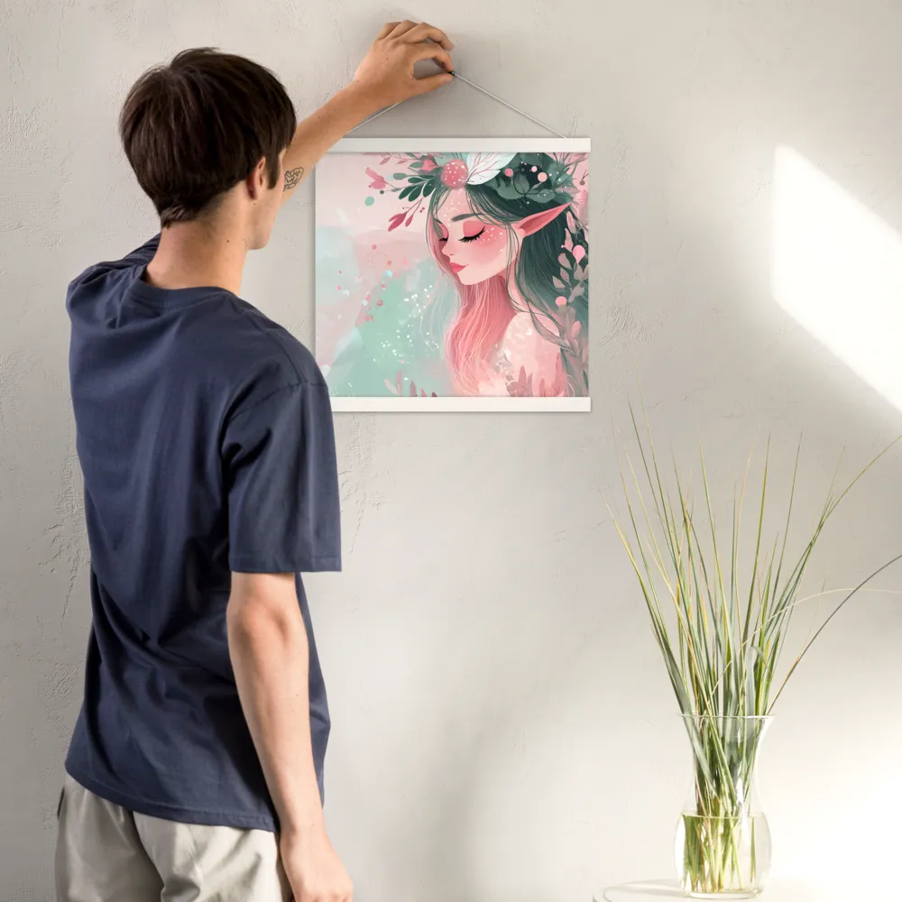Whispers of Nature | Poster With White Wood Hanger | 16″×16″