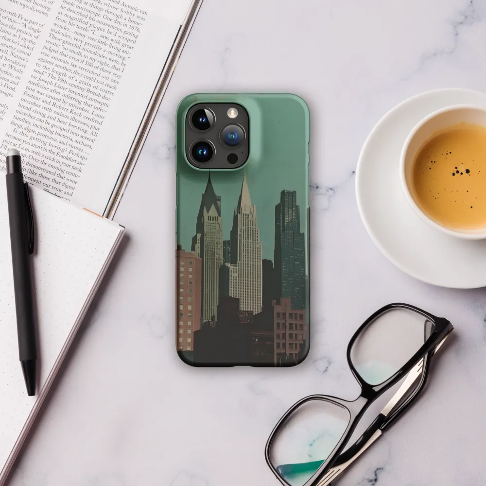 Urban Nostalgia: A Retro Cityscape | Phone Case |  15 Pro Max | Snap Case | Matte