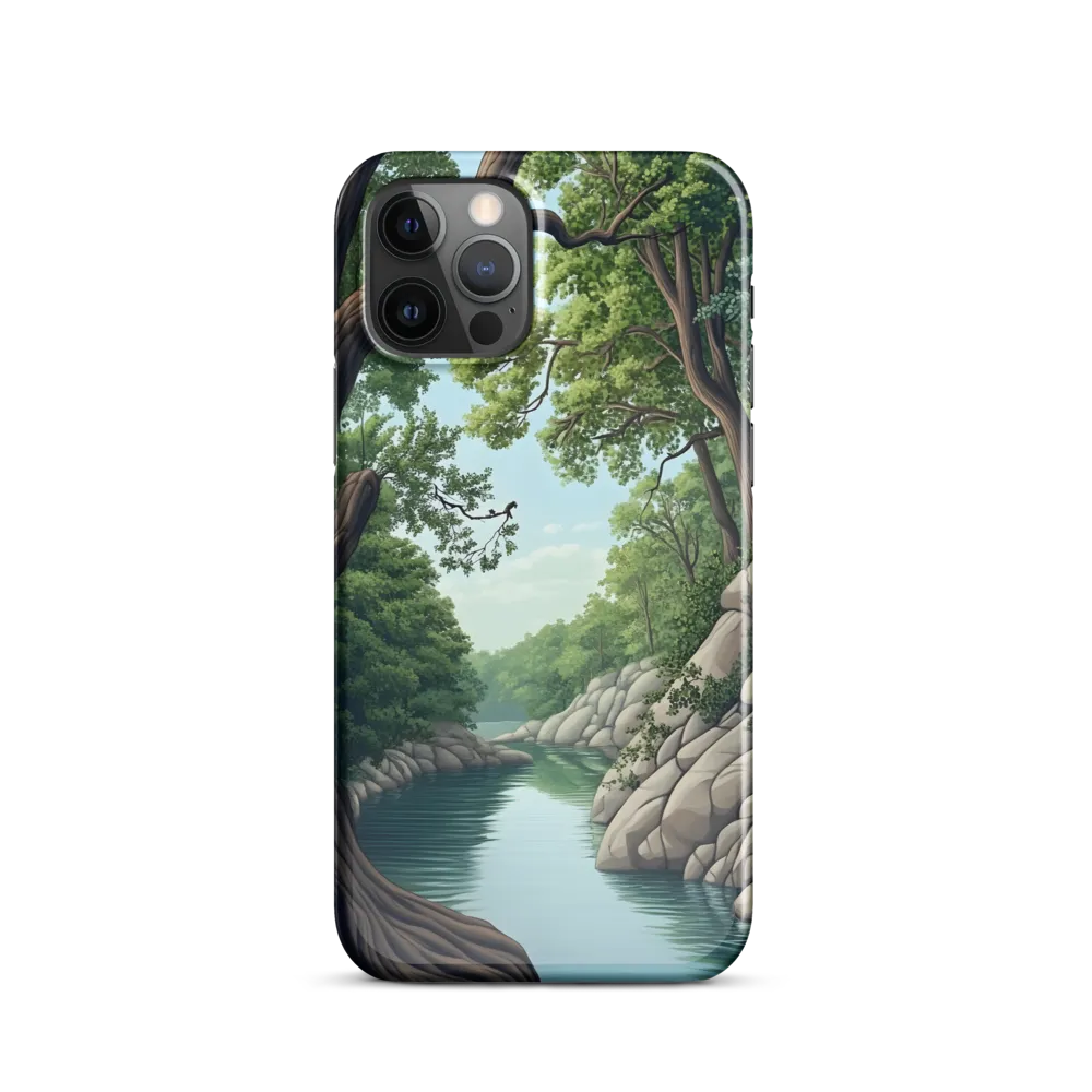 Tranquil Reflections: A Serene River Landscape