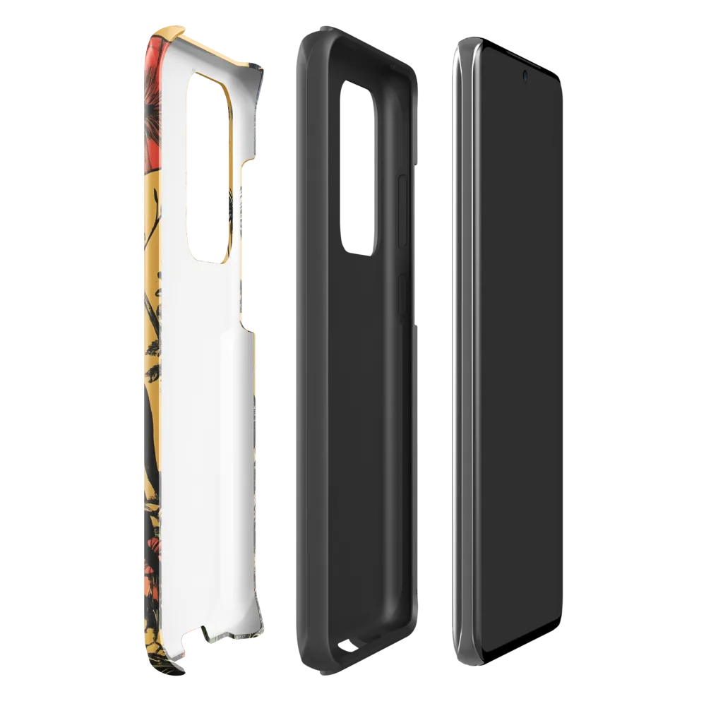 Floral Majesty: The Elephant's Sanctuary | Phone Case |  S20 Ultra | Tough Case | Glossy
