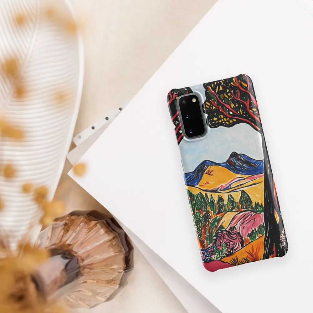 Vibrant Nature's Embrace | Phone Case |  S20 | Snap Case | Matte