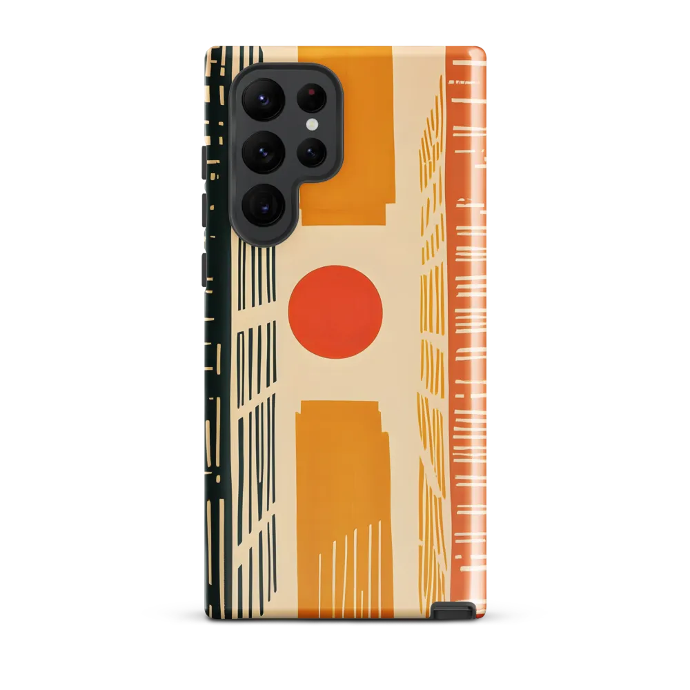 Urban Harmony: A Geometric Sunrise