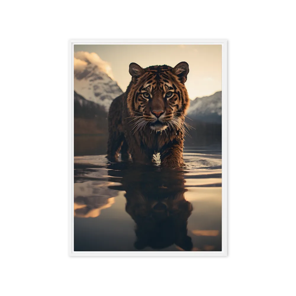 Majestic Reflection: The Tiger's Domain