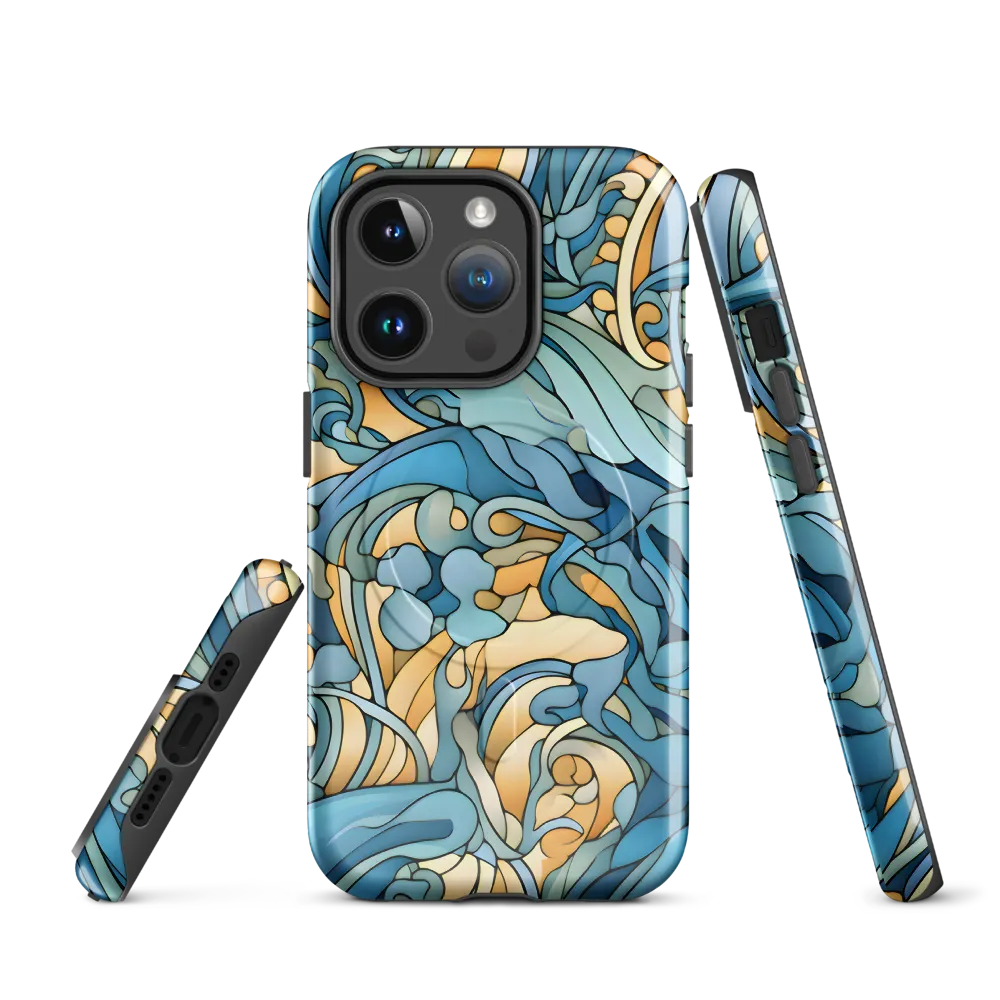 Dancing Waves of the Ocean | Phone Case |  14 Pro | MagSafe® Tough Case | Glossy