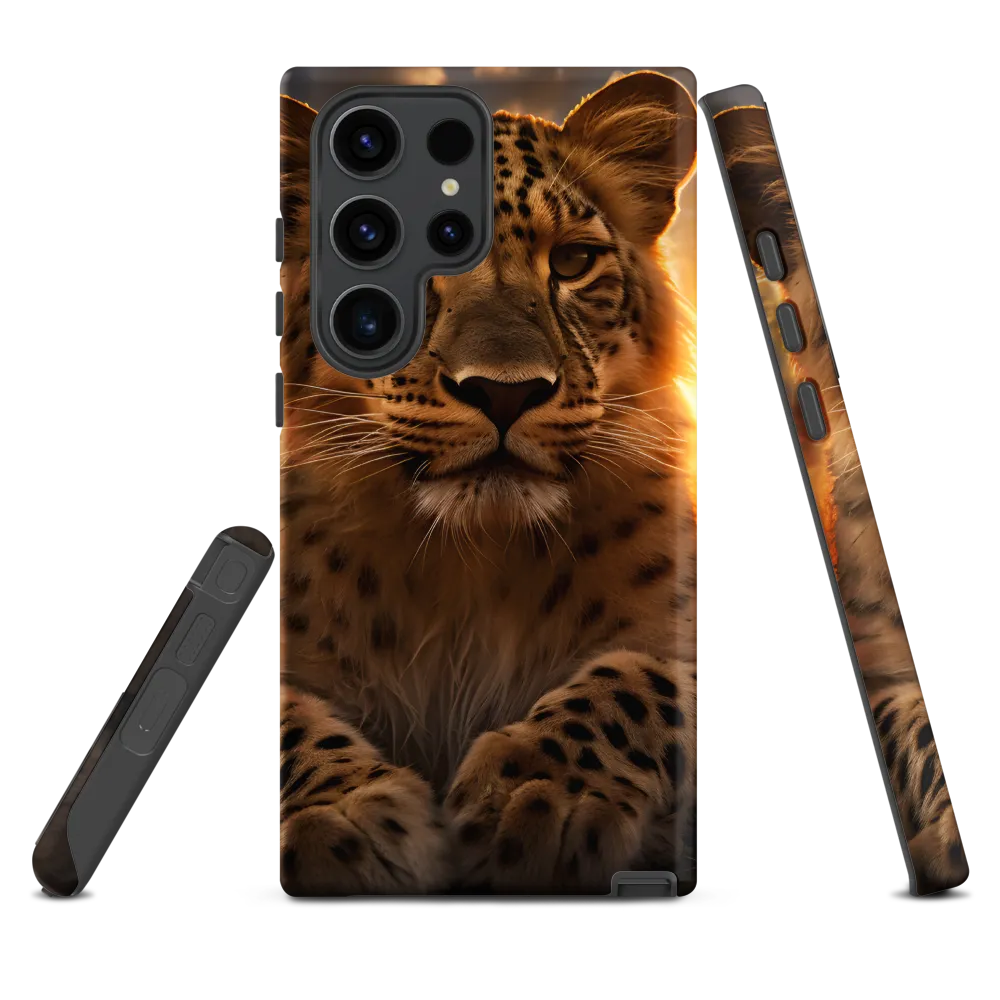 Regal Presence: The Leopard at Sunset