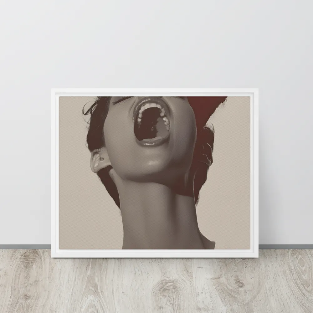 Echoes of Emotion | Canvas with White Frame | 16″×20″