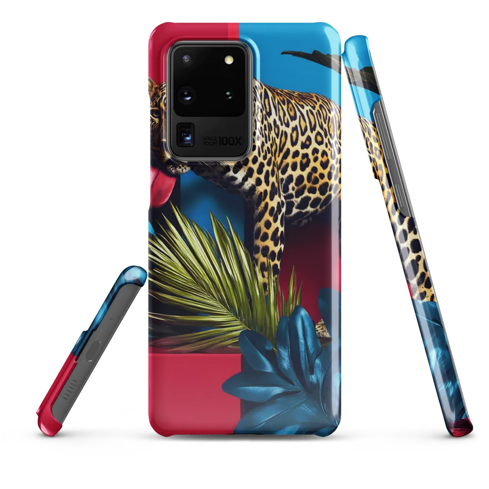 Playful Leopard in Vibrant Paradise