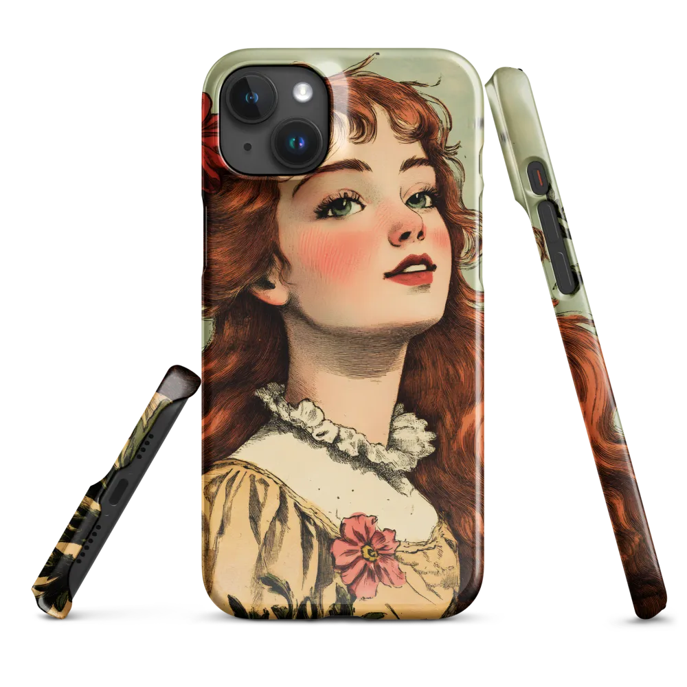 Whimsical Portrait of a Flower-Adorned Girl