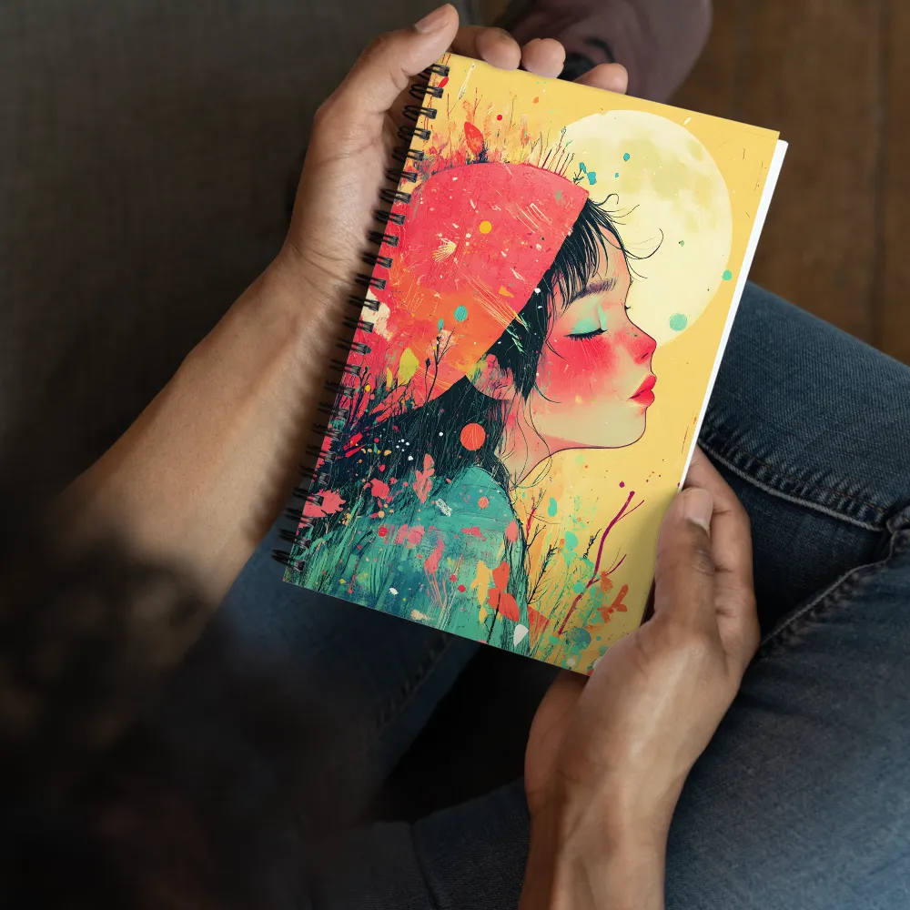 Whispers of Nature: A Dreamy Portrait | Spiral Notebook