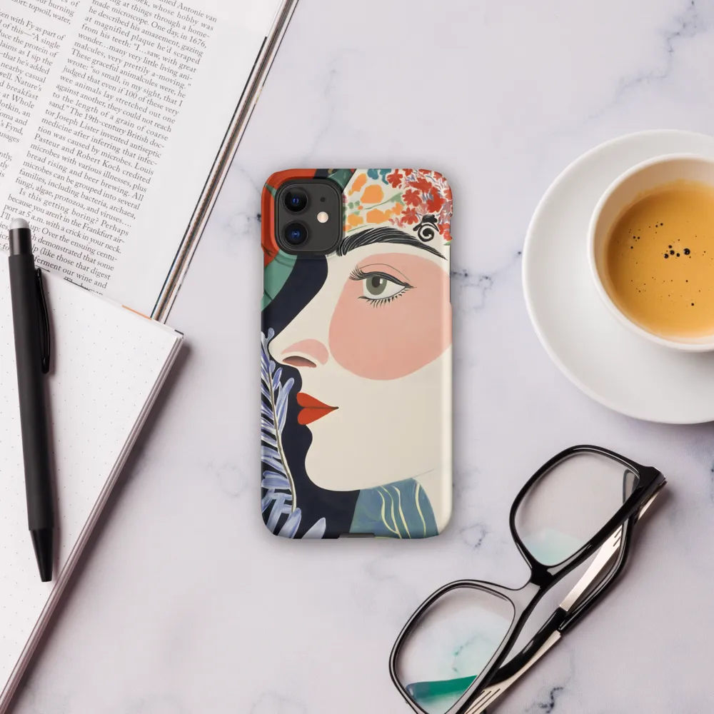 Floral Serenade: A Modern Portrait