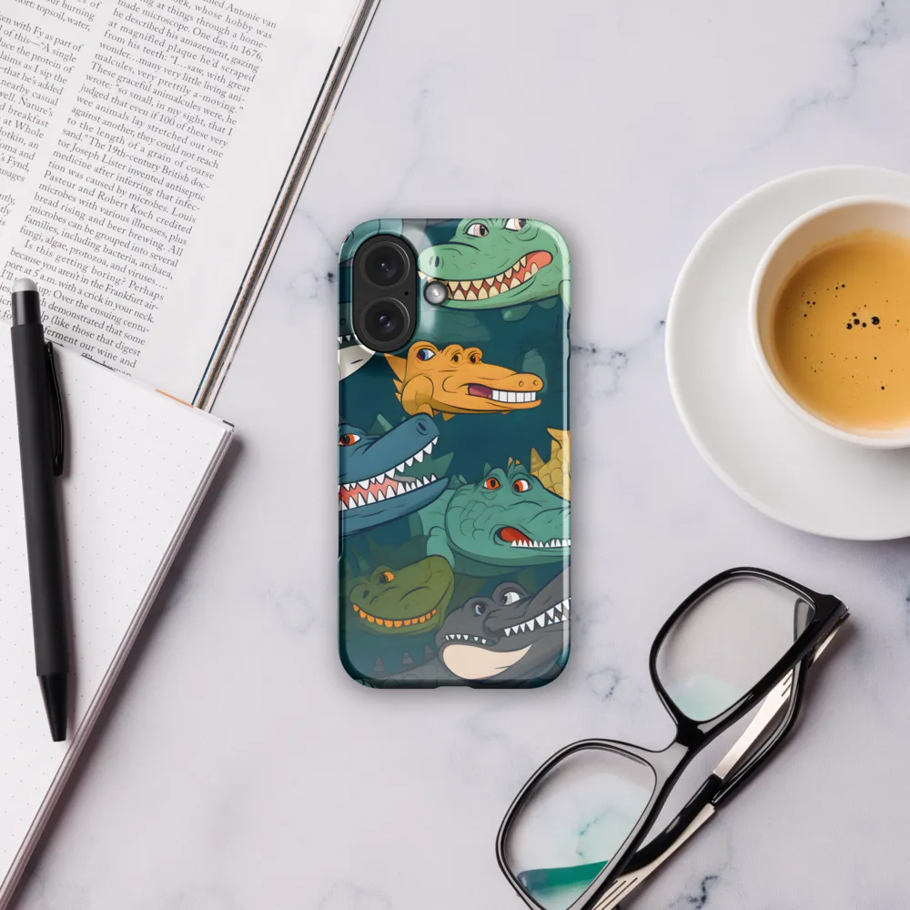 Cheerful Crocodilian Parade | Phone Case |  16 | Snap Case | Glossy