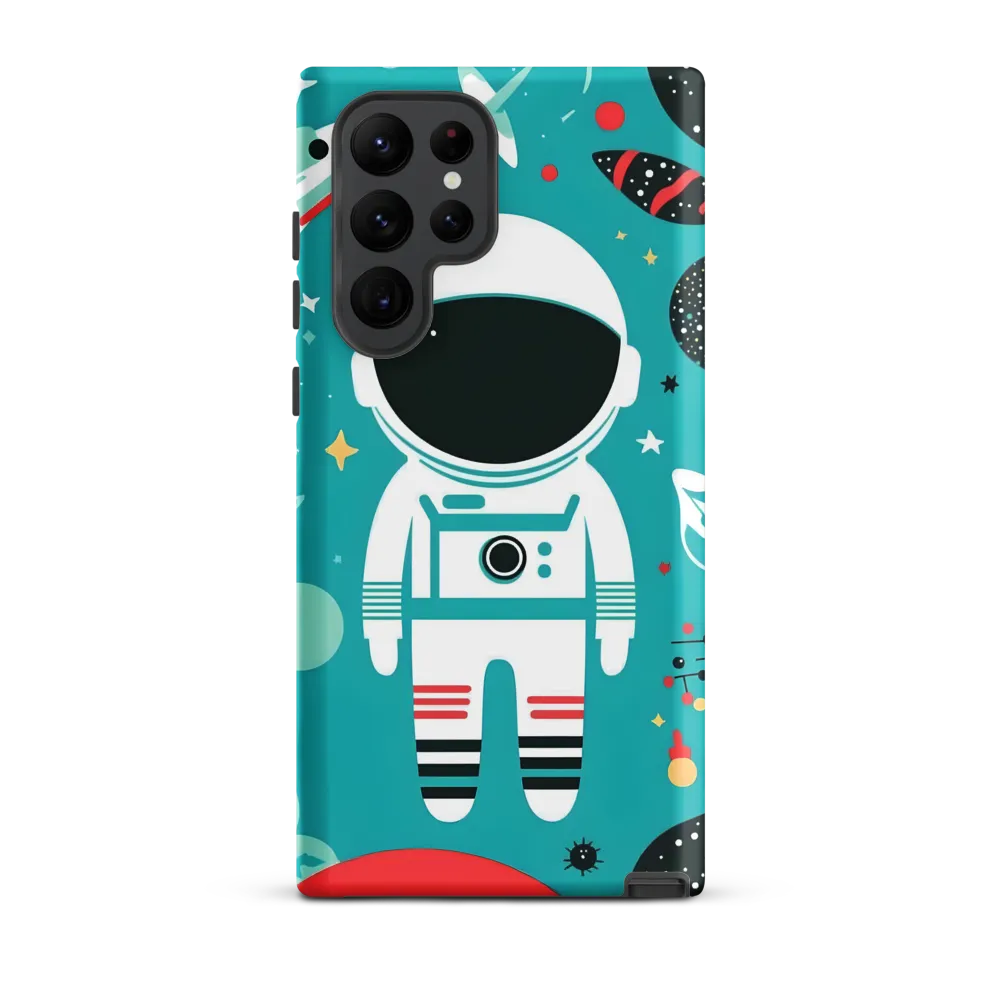 Whimsical Astronaut in Cosmic Wonderland
