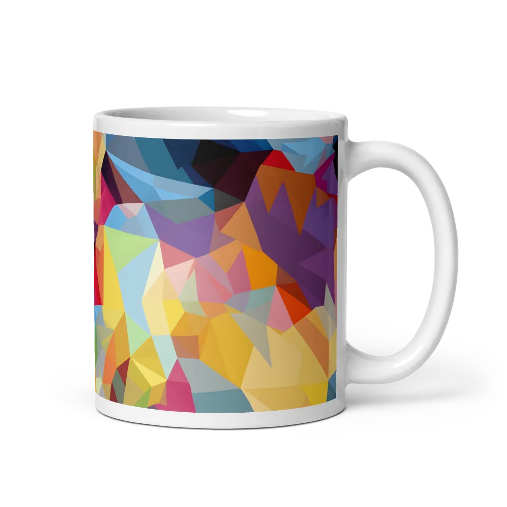 Playful Geometry: The Bear's Face | Mug with White inside | 11 oz