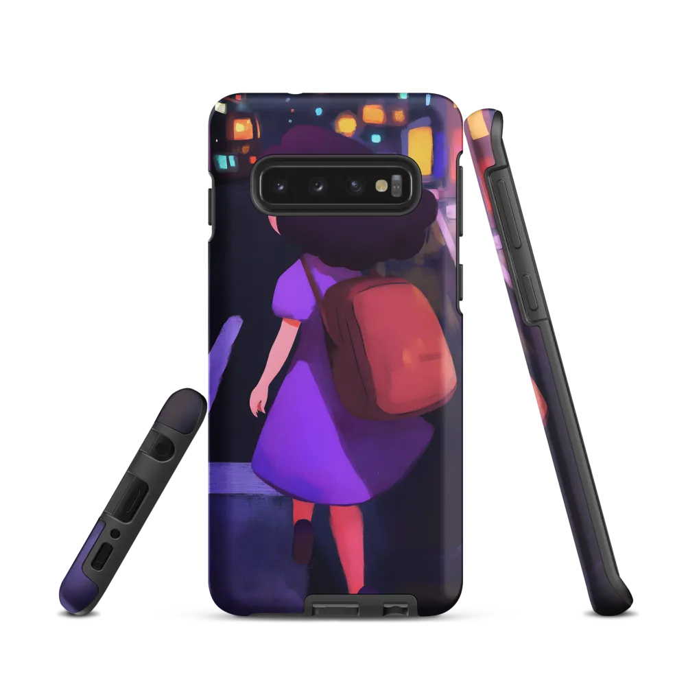 Wandering Through Neon Dreams | Phone Case |  S10 | Tough Case | Matte