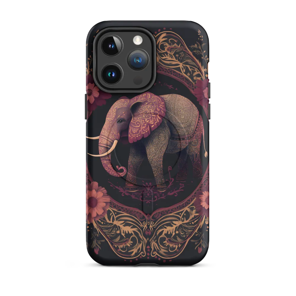 Regal Reverie: The Ornate Elephant | Phone Case |  14 Pro Max | MagSafe® Tough Case | Matte