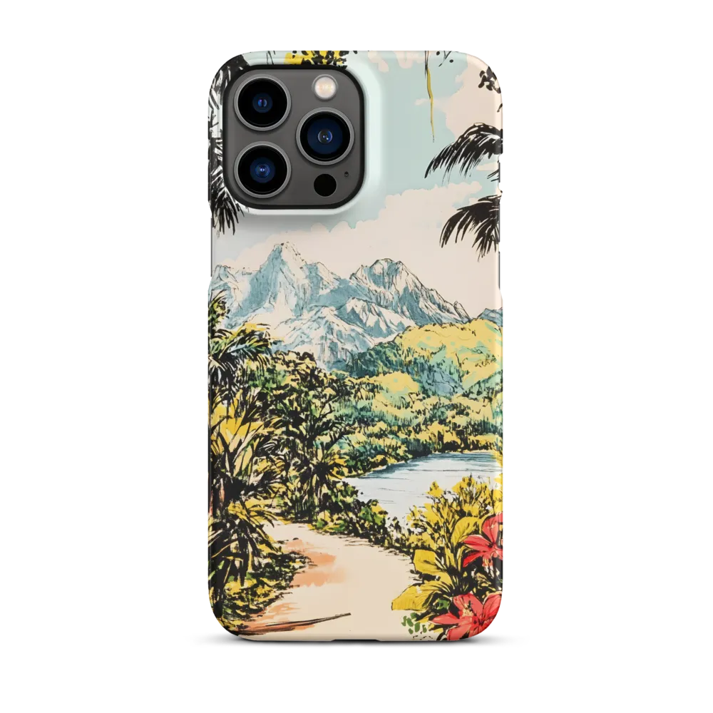 Tropical Serenity | Phone Case |  13 Pro Max | Snap Case | Matte