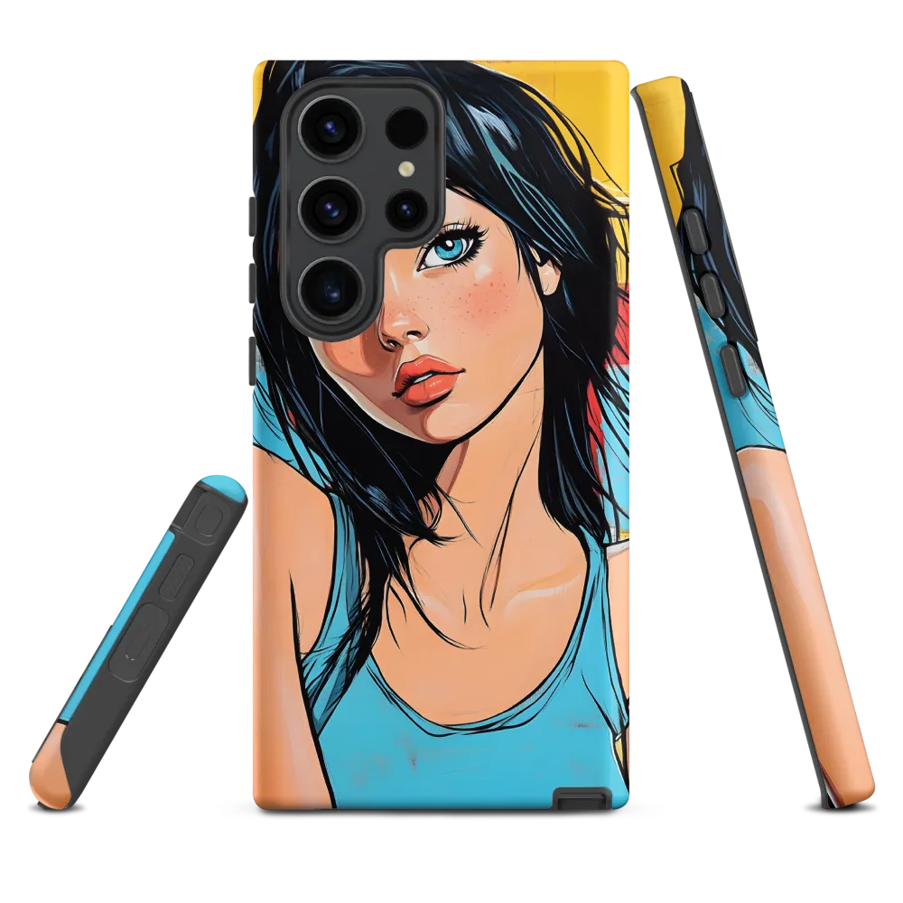 Vibrant Portrait of Modern Youth | Phone Case |  S23 Ultra | Tough Case | Matte