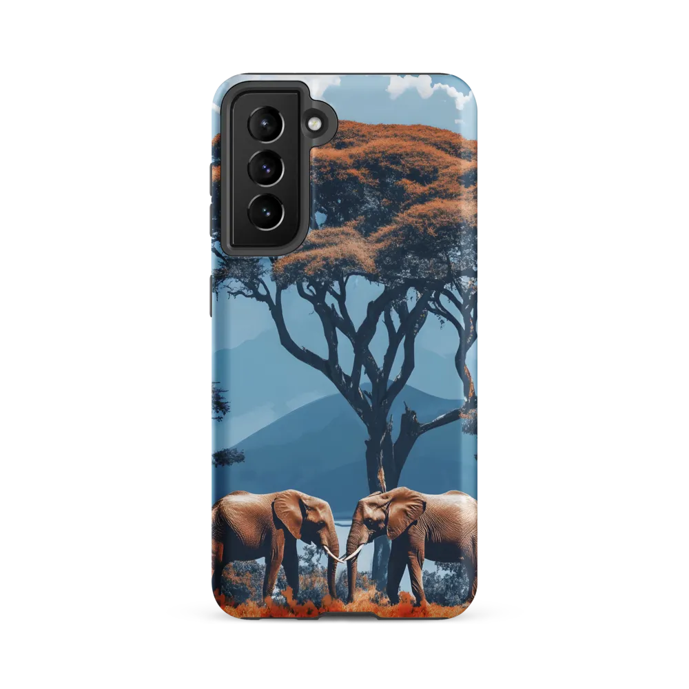 Elephants Amidst Serenity