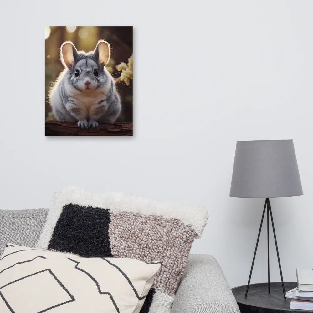 Curious Chinchilla in the Forest