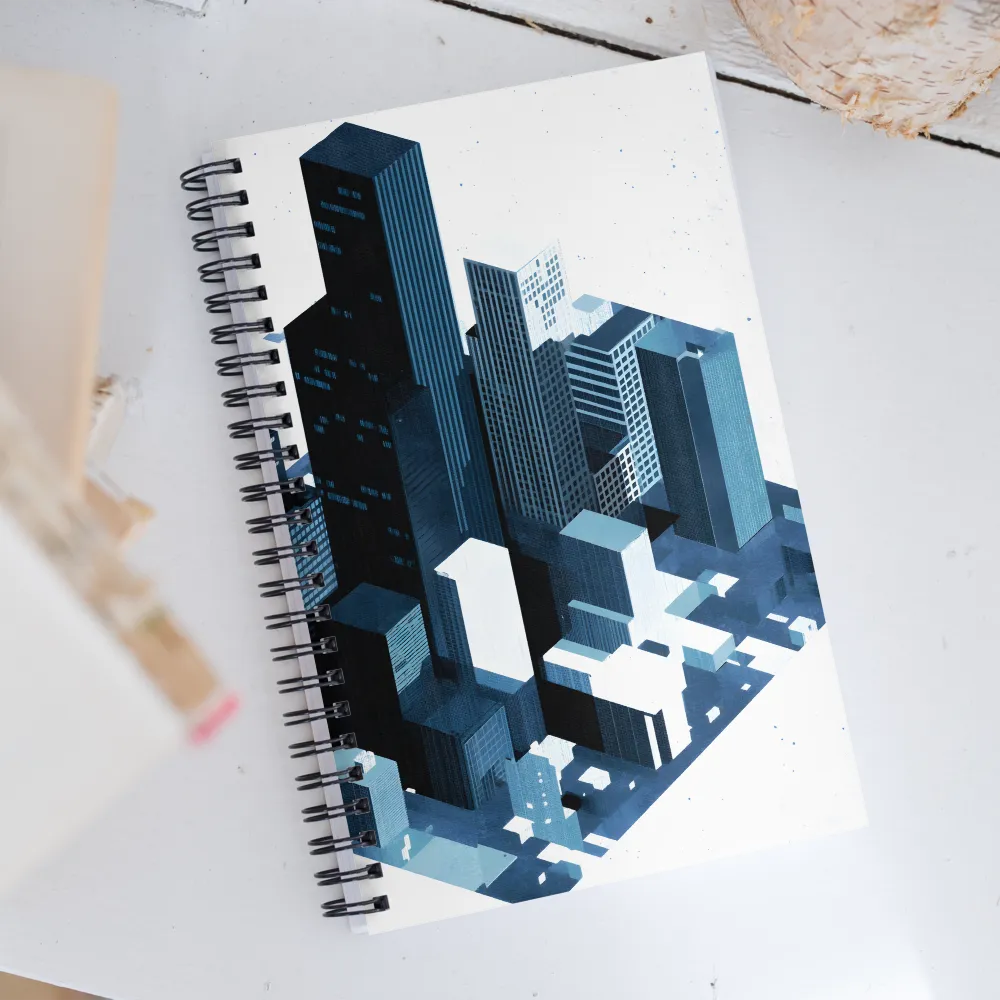 Urban Geometry: A Contemporary Cityscape | Spiral Notebook