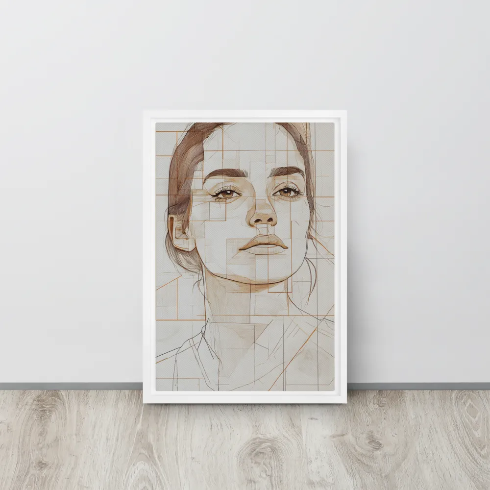 Geometric Serenity: A Minimalist Portrait