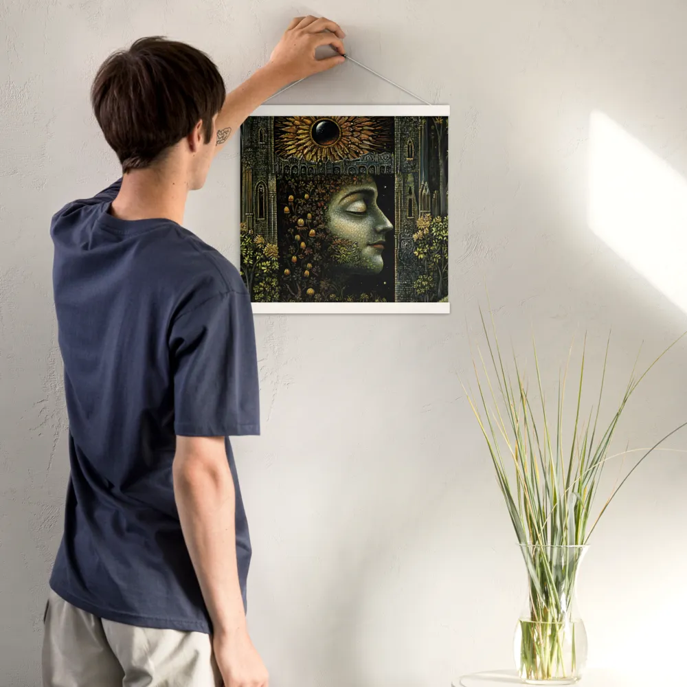 Nature’s Embrace: The Infinite Connection | Poster With White Wood Hanger | 16″×16″
