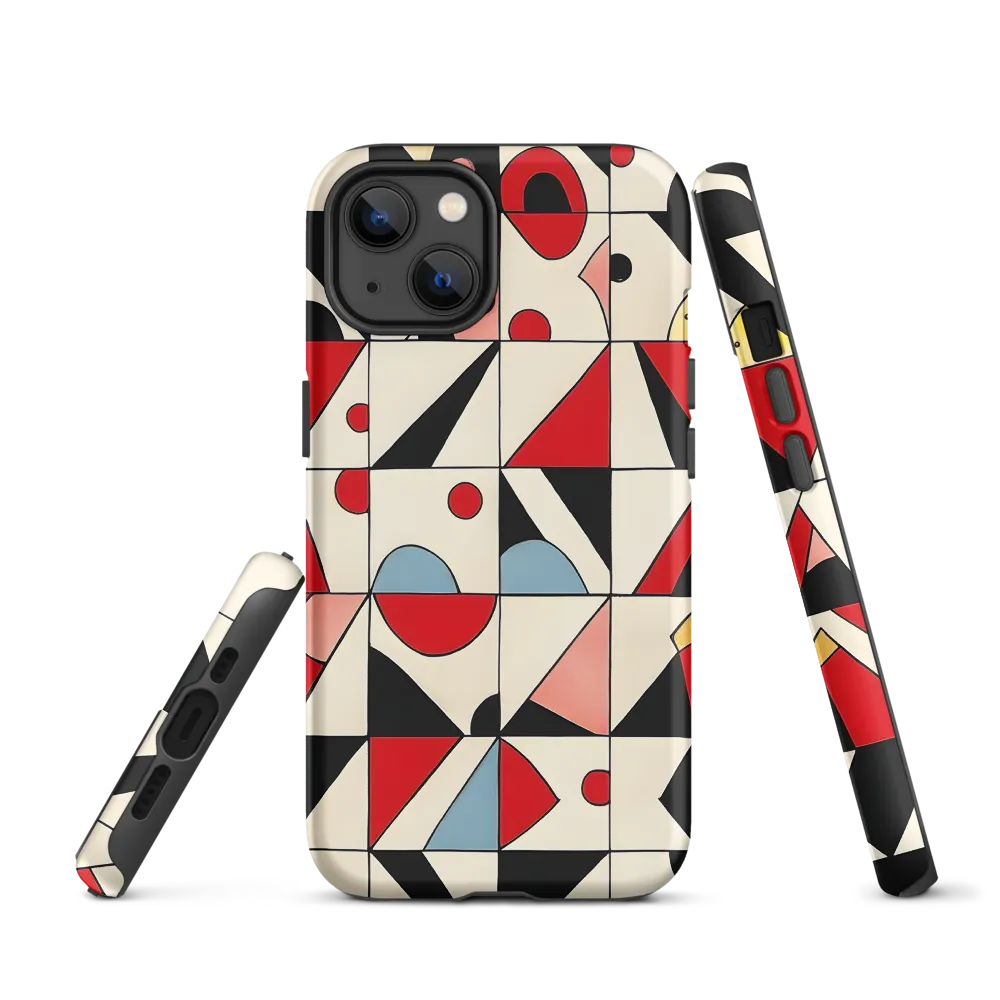 Dynamic Geometric Harmony | Phone Case |  13 | Tough Case | Matte