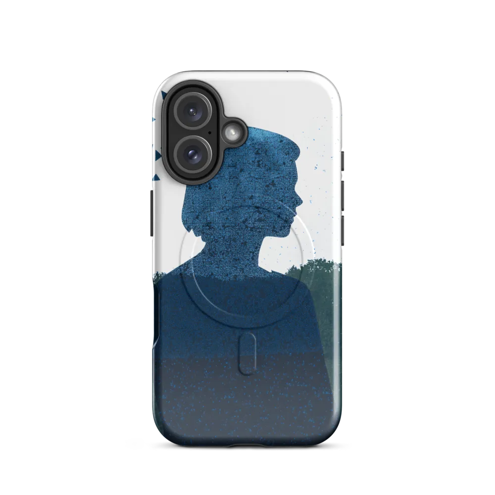 Blue Contemplation | Phone Case |  16 | MagSafe® Tough Case | Glossy