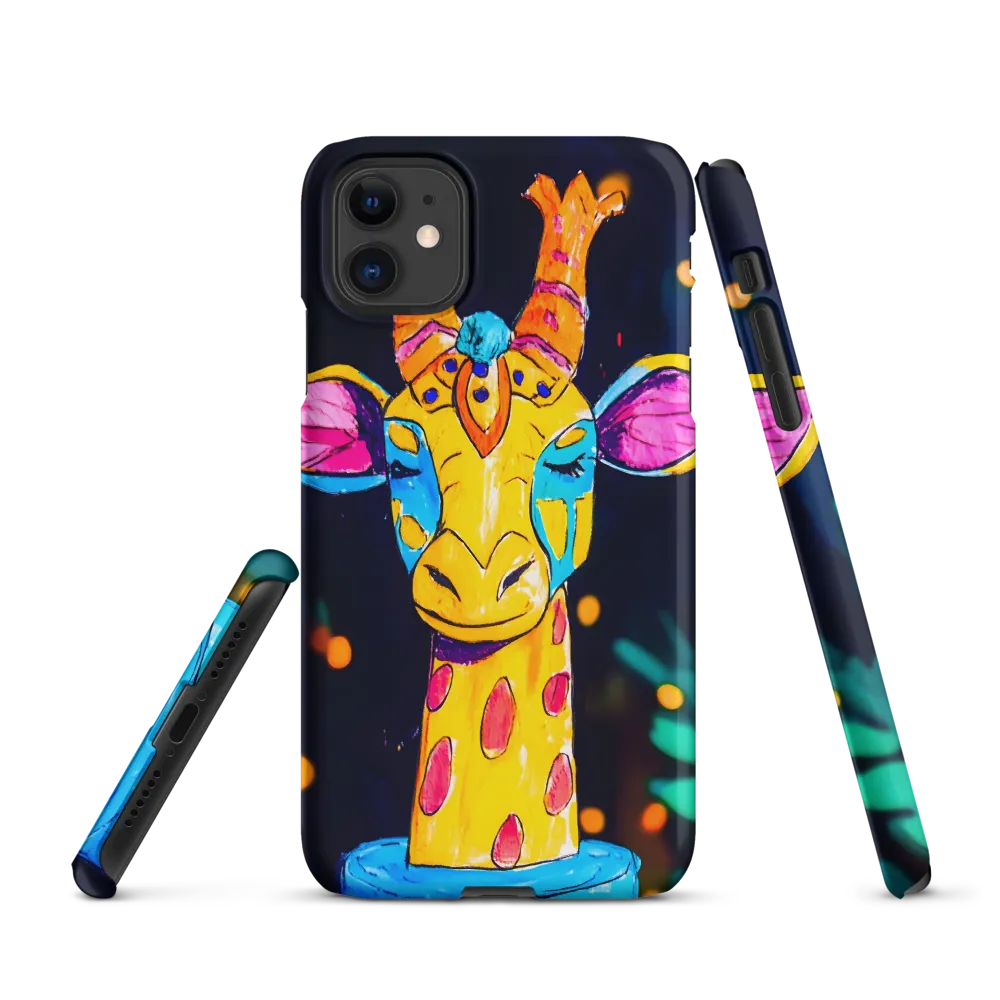 Whimsical Giraffe in Vibrant Colors | Phone Case |  11 | Snap Case | Matte