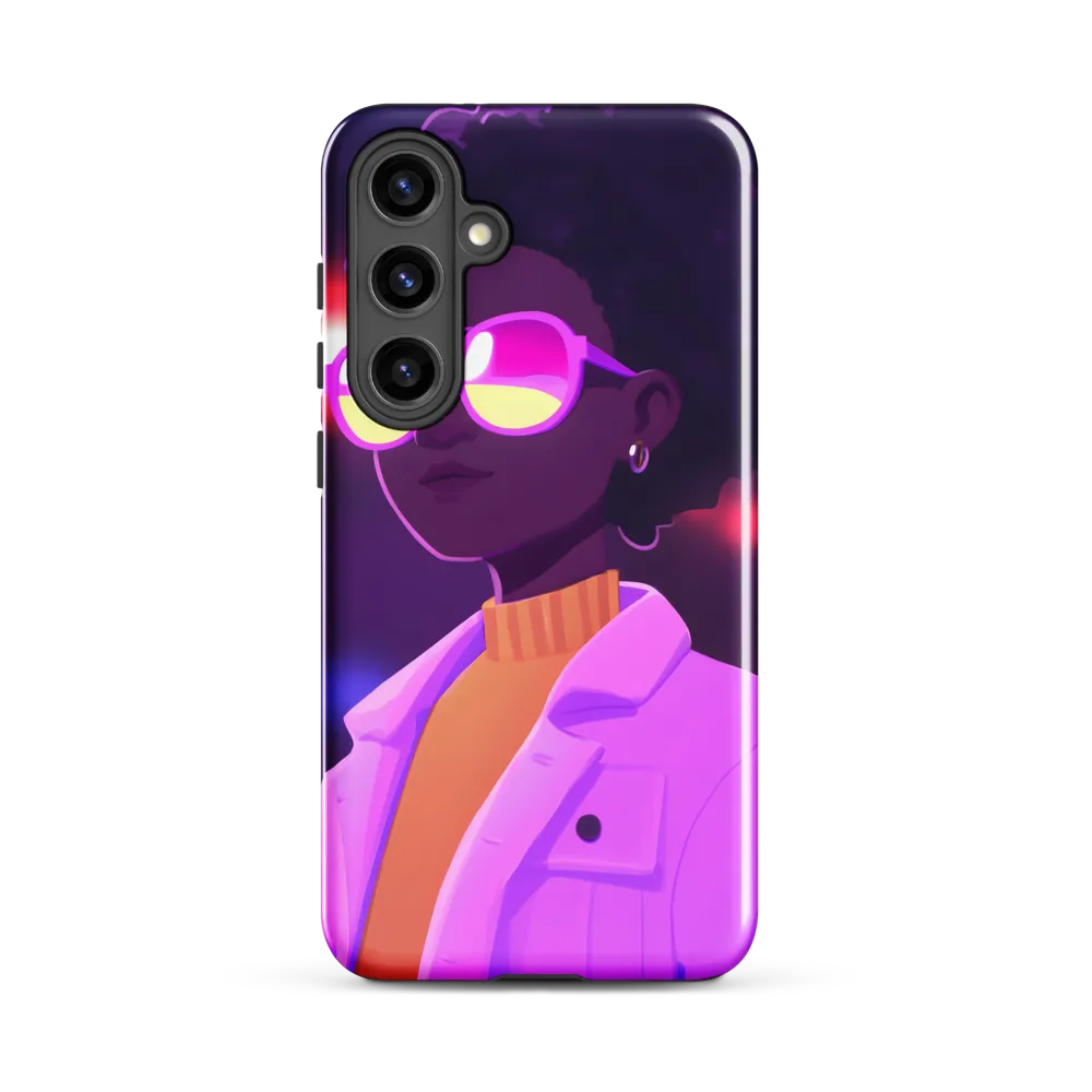 A Vibrant Soul in Shades | Phone Case |  S24 Plus | Tough Case | Glossy