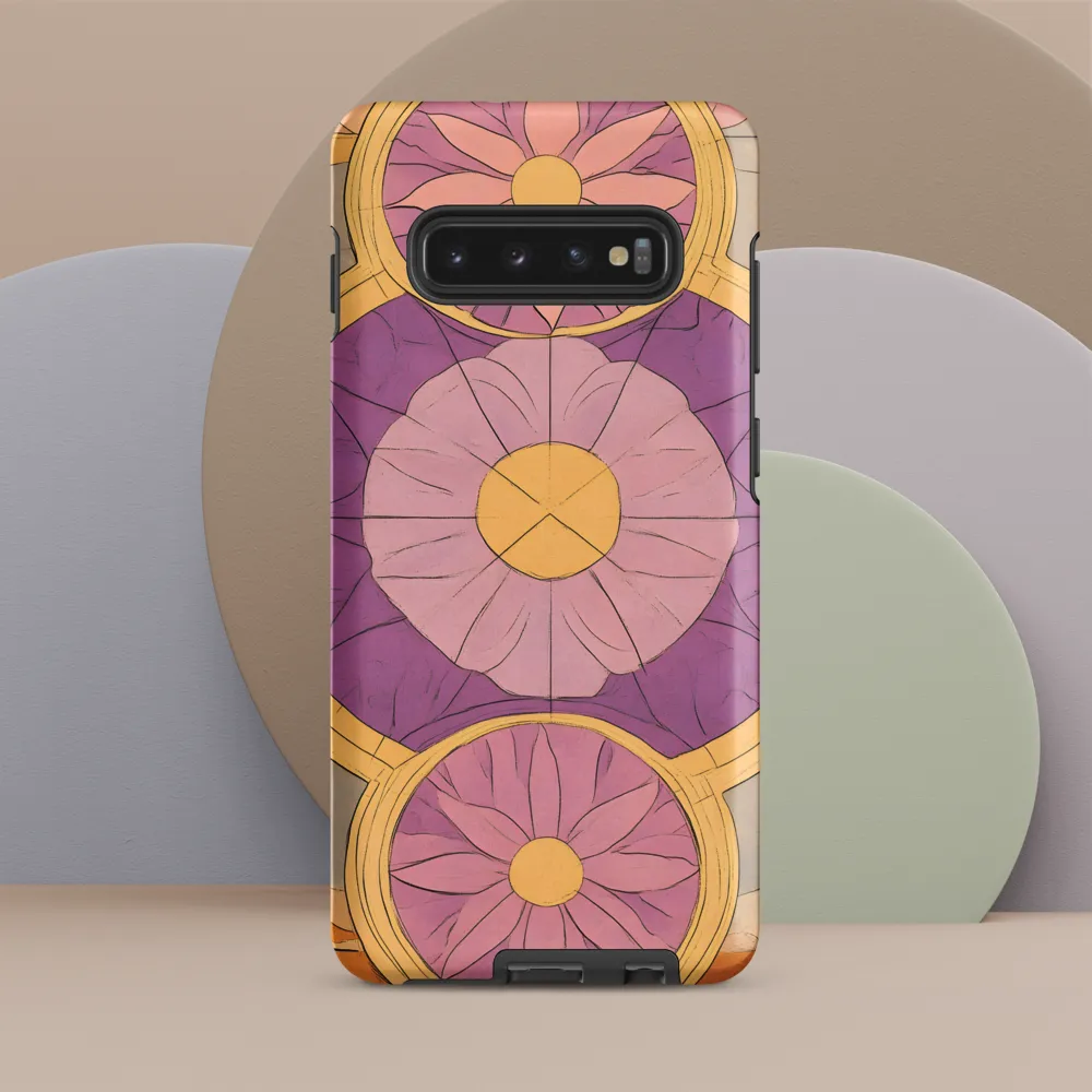Serenity in Floral Geometry | Phone Case |  S10 Plus | Tough Case | Matte