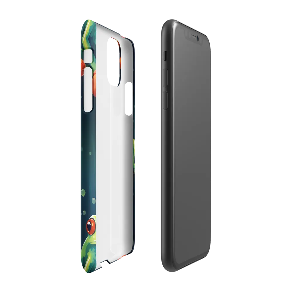 Playful Frogs in a Lush Pond | Phone Case |  11 | Snap Case | Matte