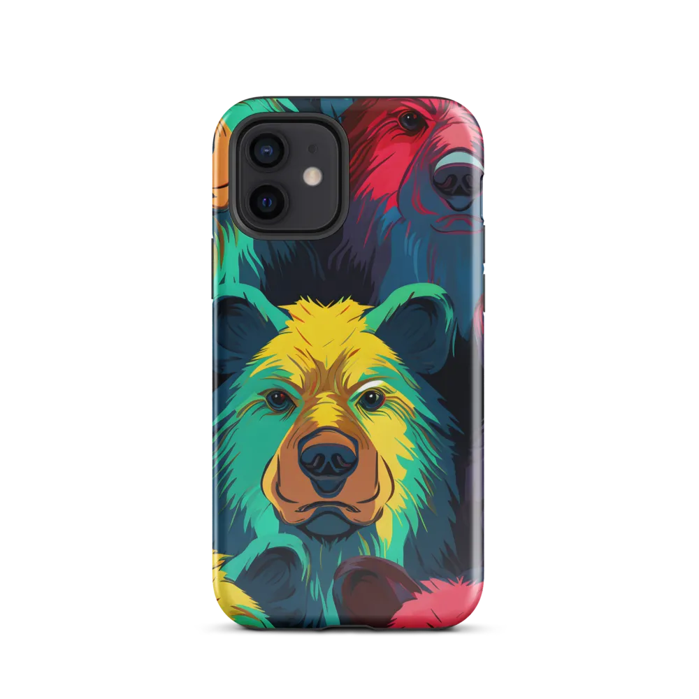 The Colorful Essence of Bears | Phone Case |  12 | Tough Case | Glossy