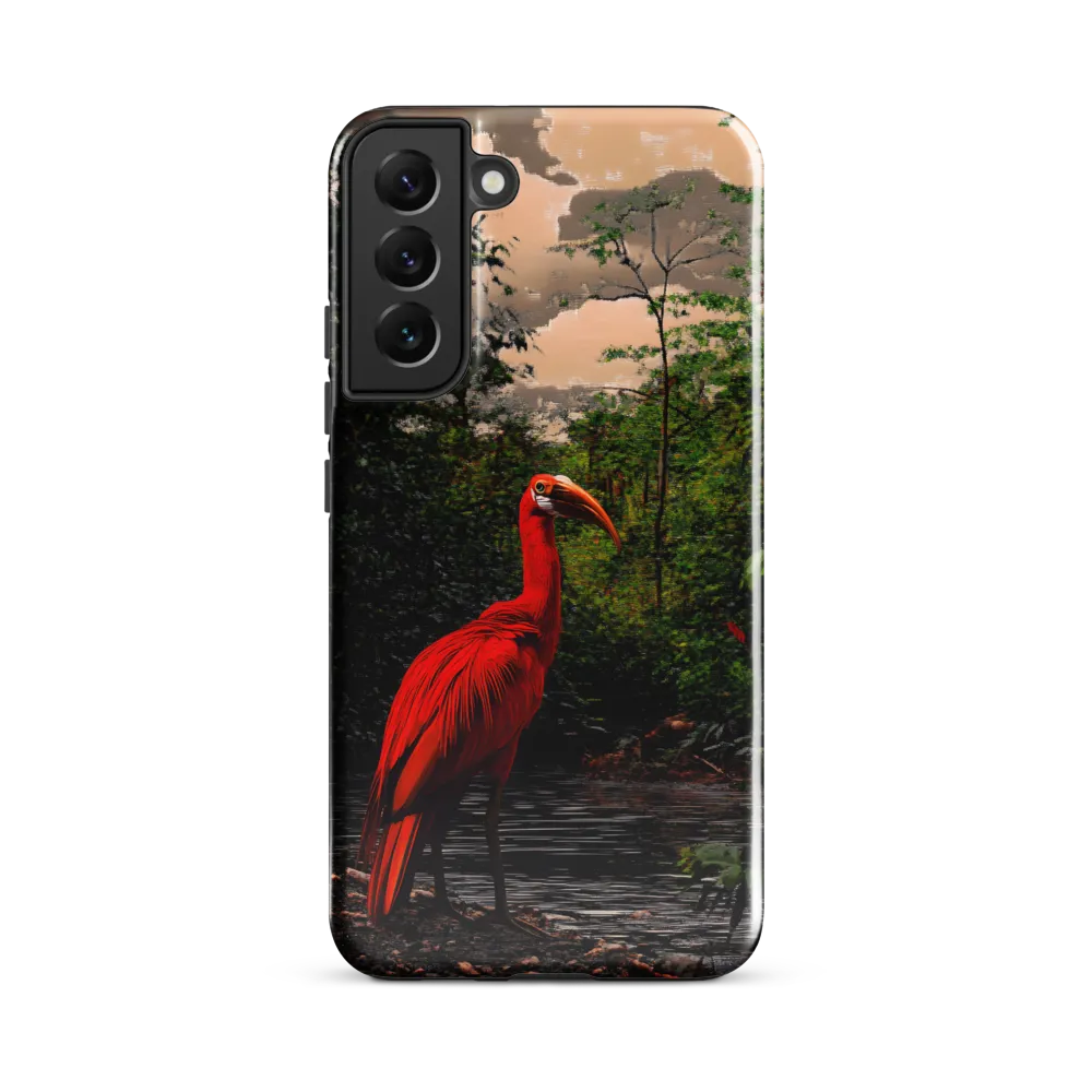 Enigmatic Elegance: The Scarlet Observer