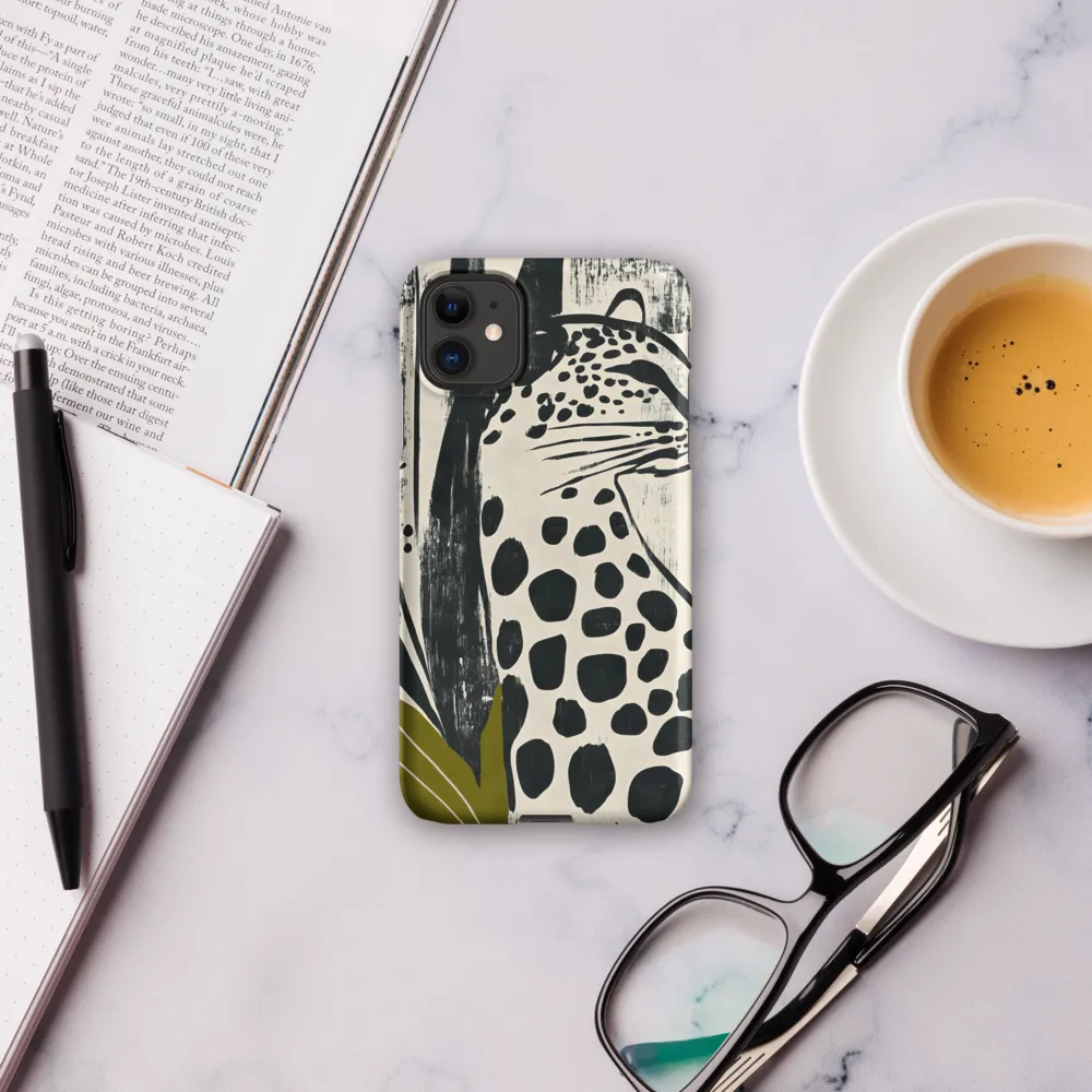Leopard in Silhouette: A Modern Appeal | Phone Case |  11 | Snap Case | Matte