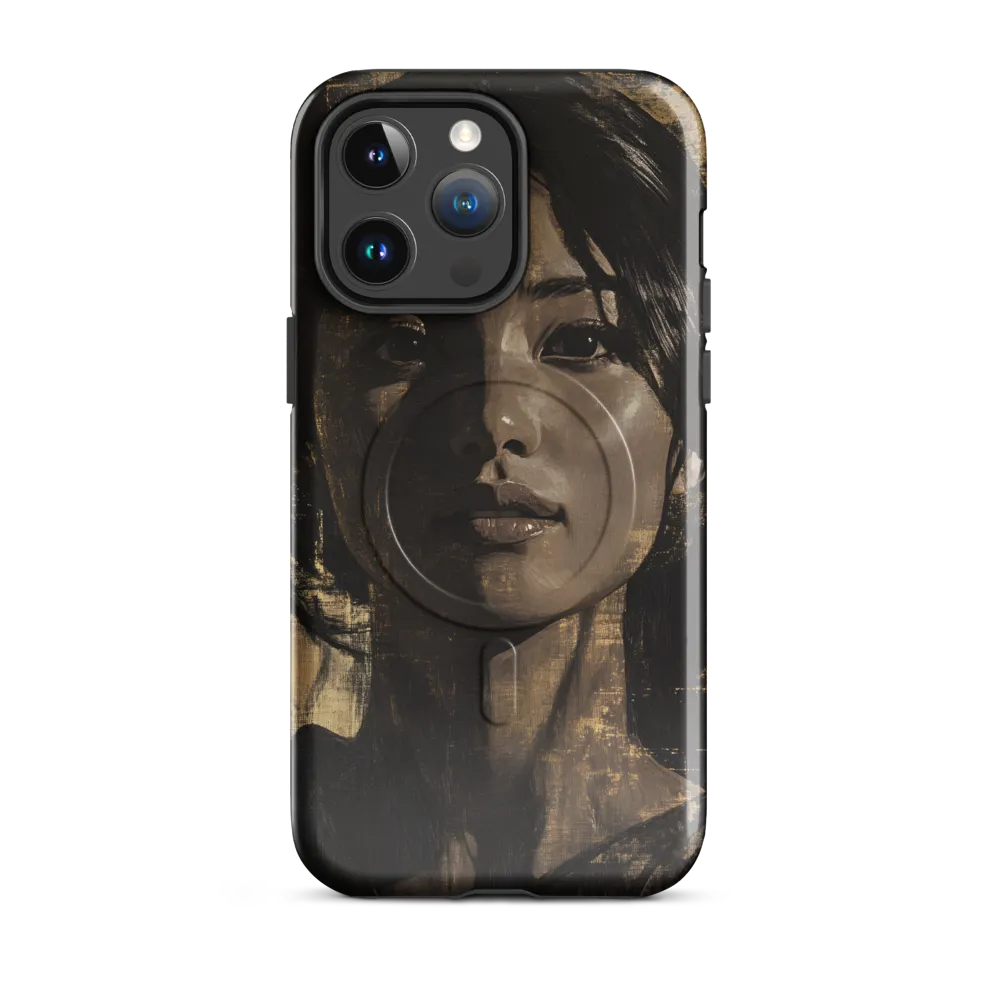 Golden Gaze: A Contemporary Portrait