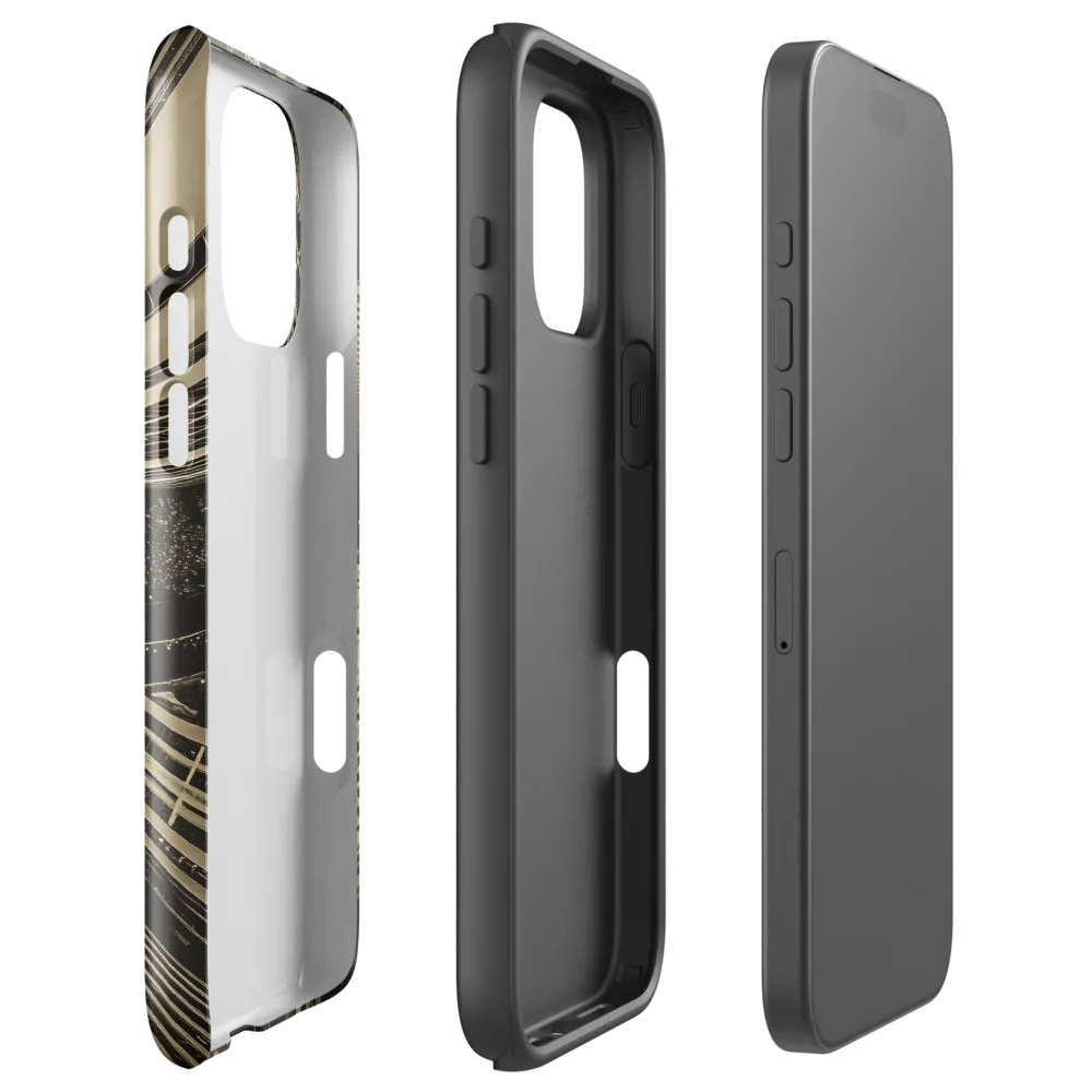 Urban Symphony: Aerial Perspective of City Life | Phone Case |  16 Pro Max | Tough Case | Glossy