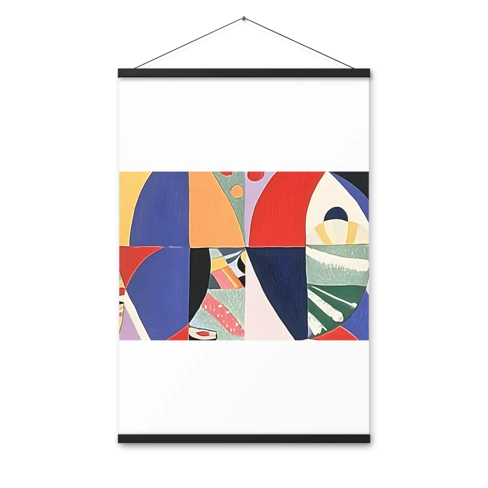 Dynamic Mosaic Symmetry | Poster With Black Wood Hanger | 24″×36″