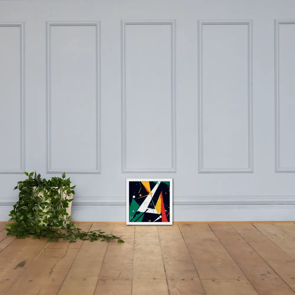 Dynamic Geometries | Poster with White Frame | 12″×12″