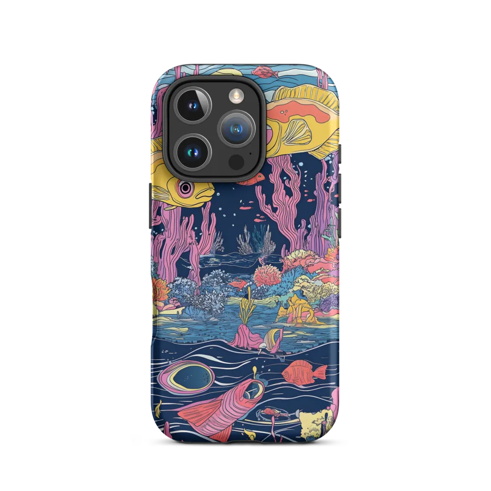 Underwater Dreamscape: A Playful Encounter | Phone Case |  16 Pro | Tough Case | Matte