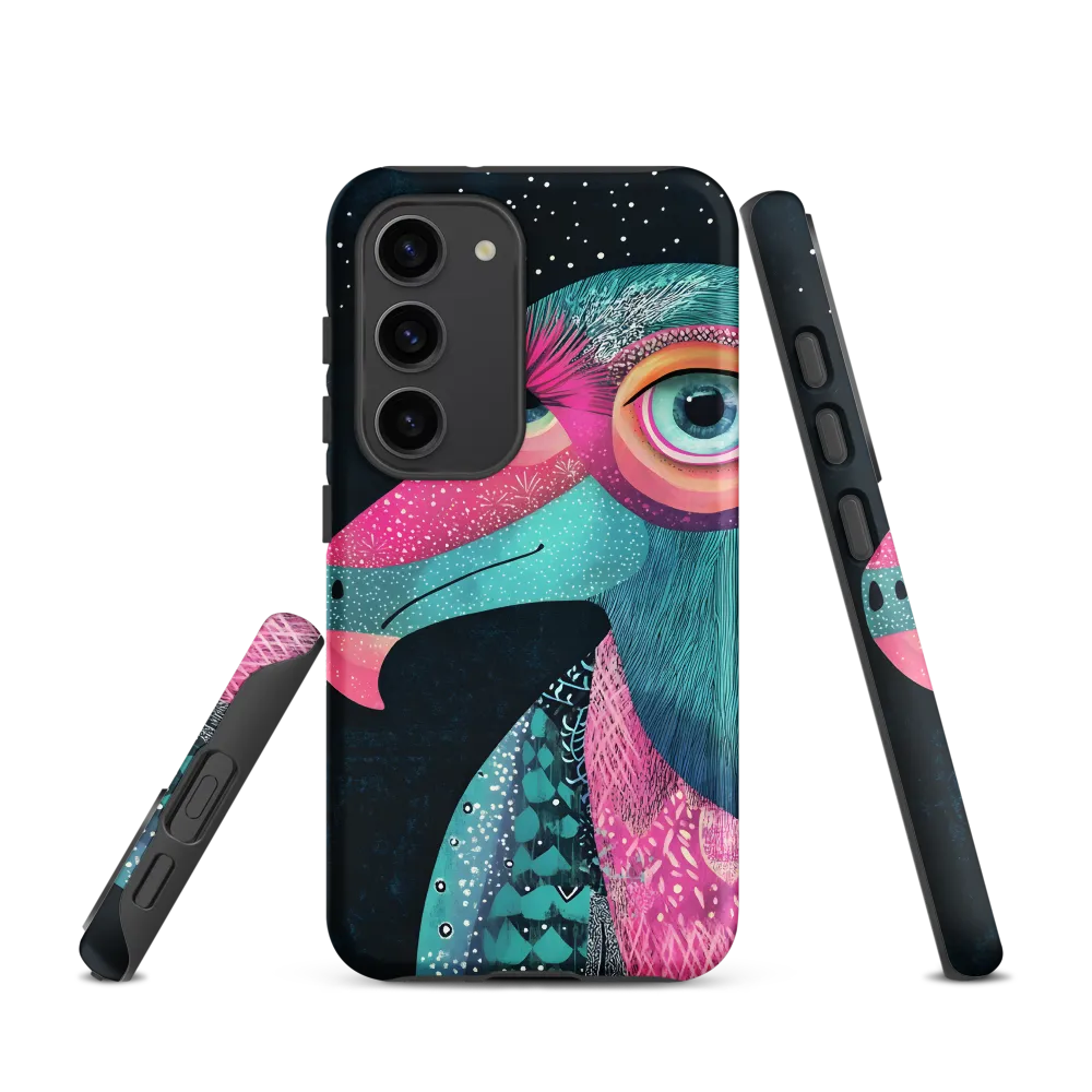 Whimsical Vulture: A Dance of Colors | Phone Case |  S23 | Tough Case | Matte